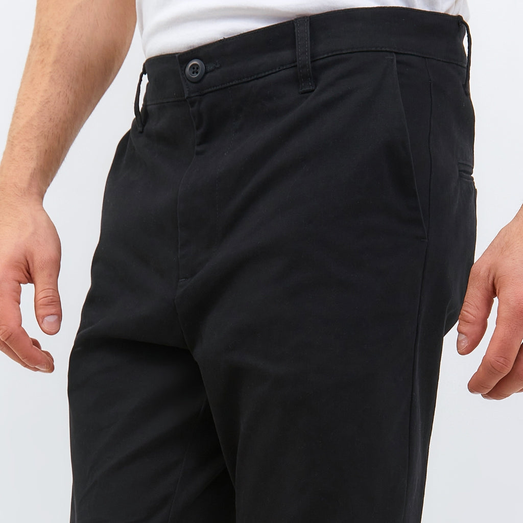 M231 Celana Panjang Pria Chino Pants Slim Fit Stretch Hitam 0274G