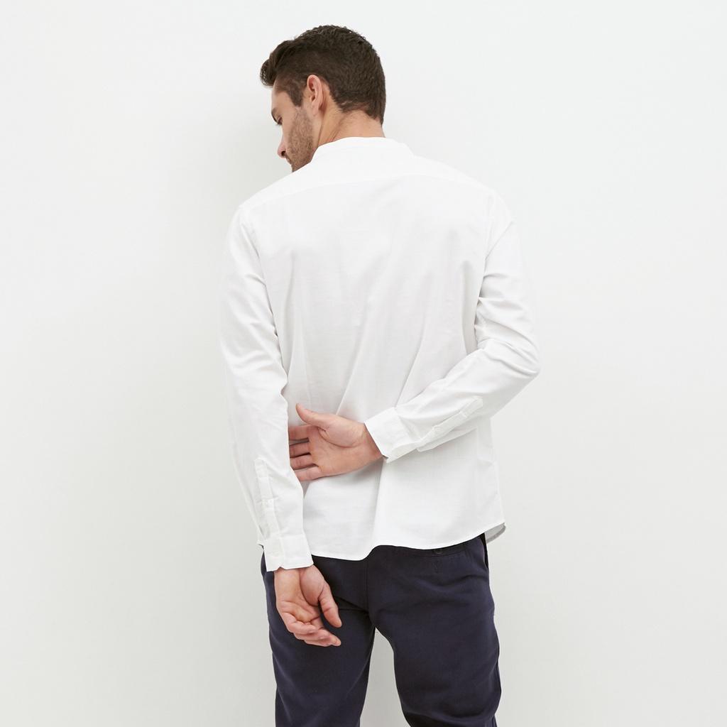 M231 Kemeja Pria Shanghai Polos Soft Twill Panjang Putih 1971H