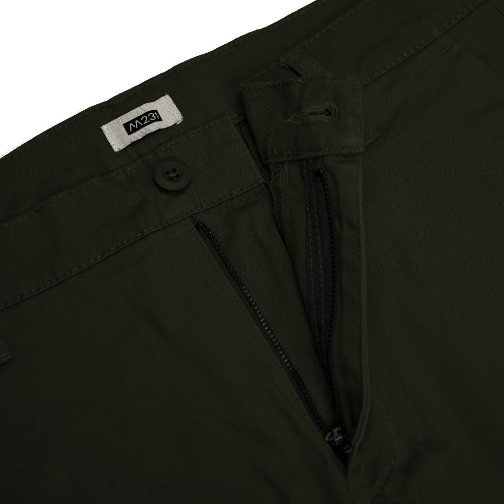 M231 Celana Panjang Pria Chino Pants Slim Fit Stretch Olive 0274C