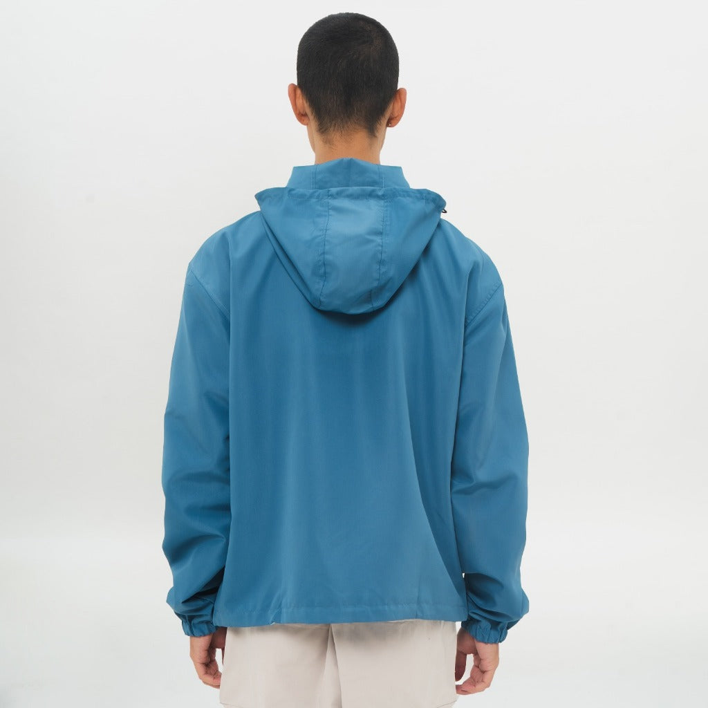 M231 Jaket Hoodie Taslan Wanderer Living Biru 0772D