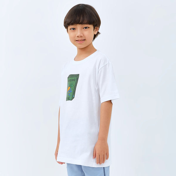 M231 Kids T-shirt Grafis Pendek Putih 2721C