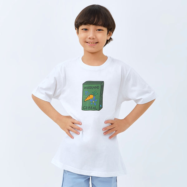 M231 Kids T-shirt Grafis Pendek Putih 2721C