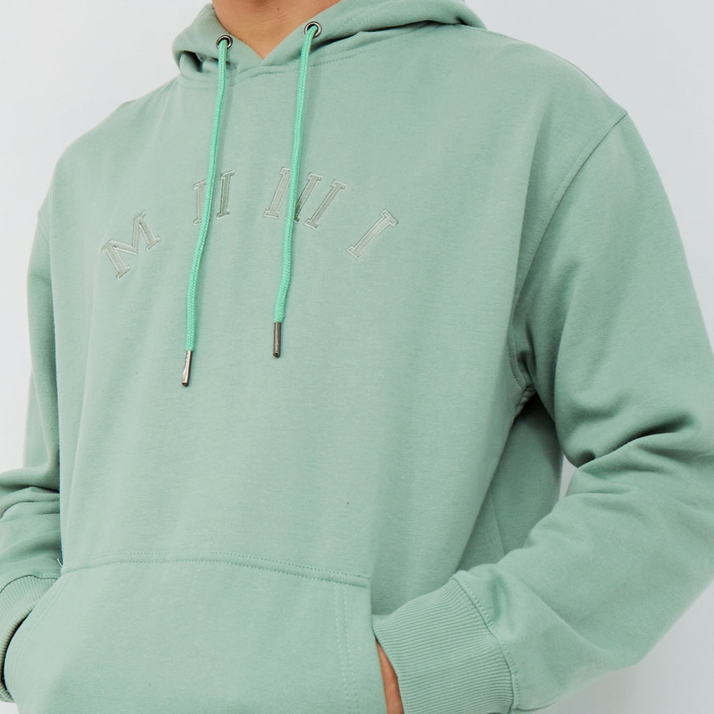 M231 Hoodie Panjang Sage Green 2197B