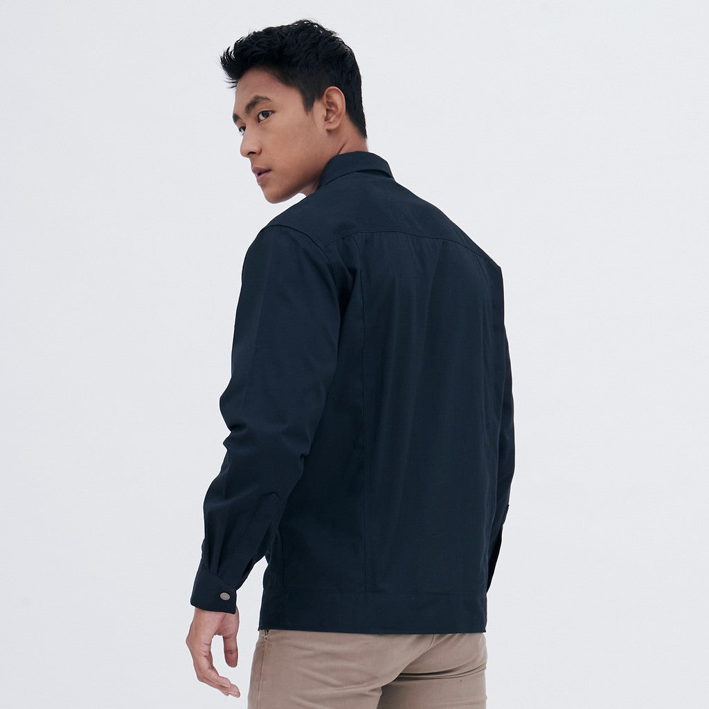 M231 Jaket Pria Coverall Panjang Navy 1957D