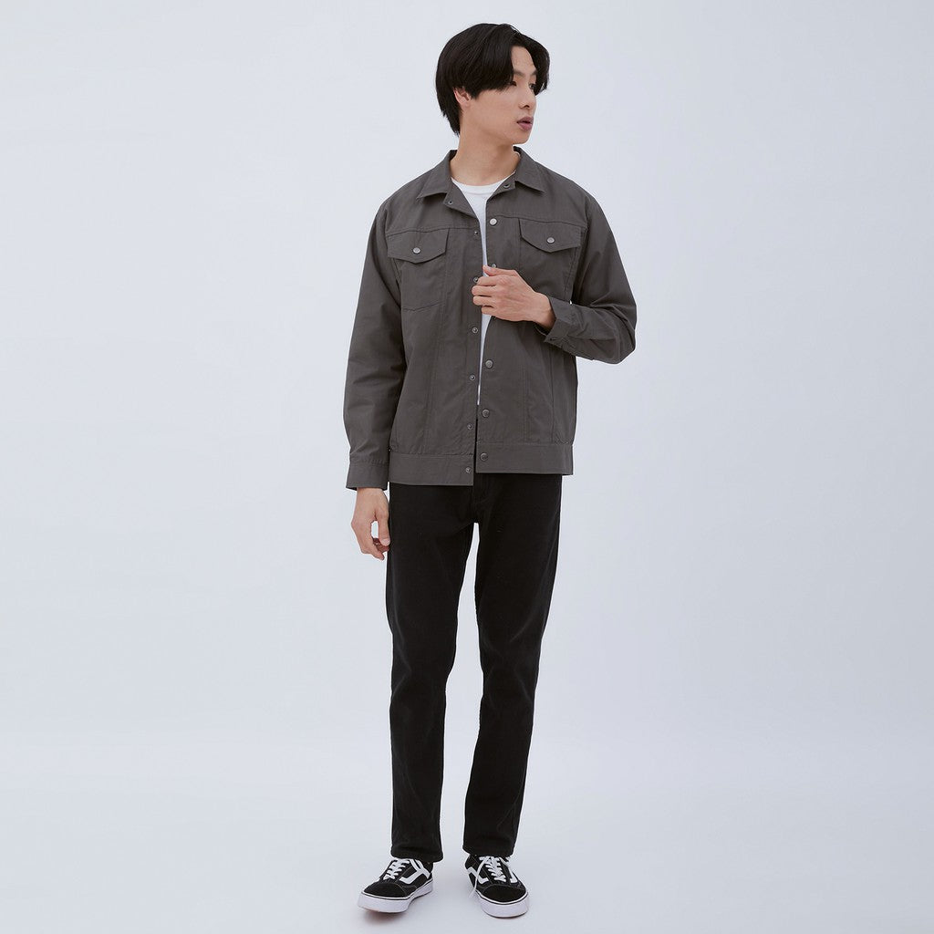 M231 Jaket Pria Coverall Panjang Abu 1876C