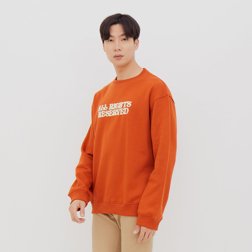 M231 Sweater Crewneck Panjang Terracotta 2220A