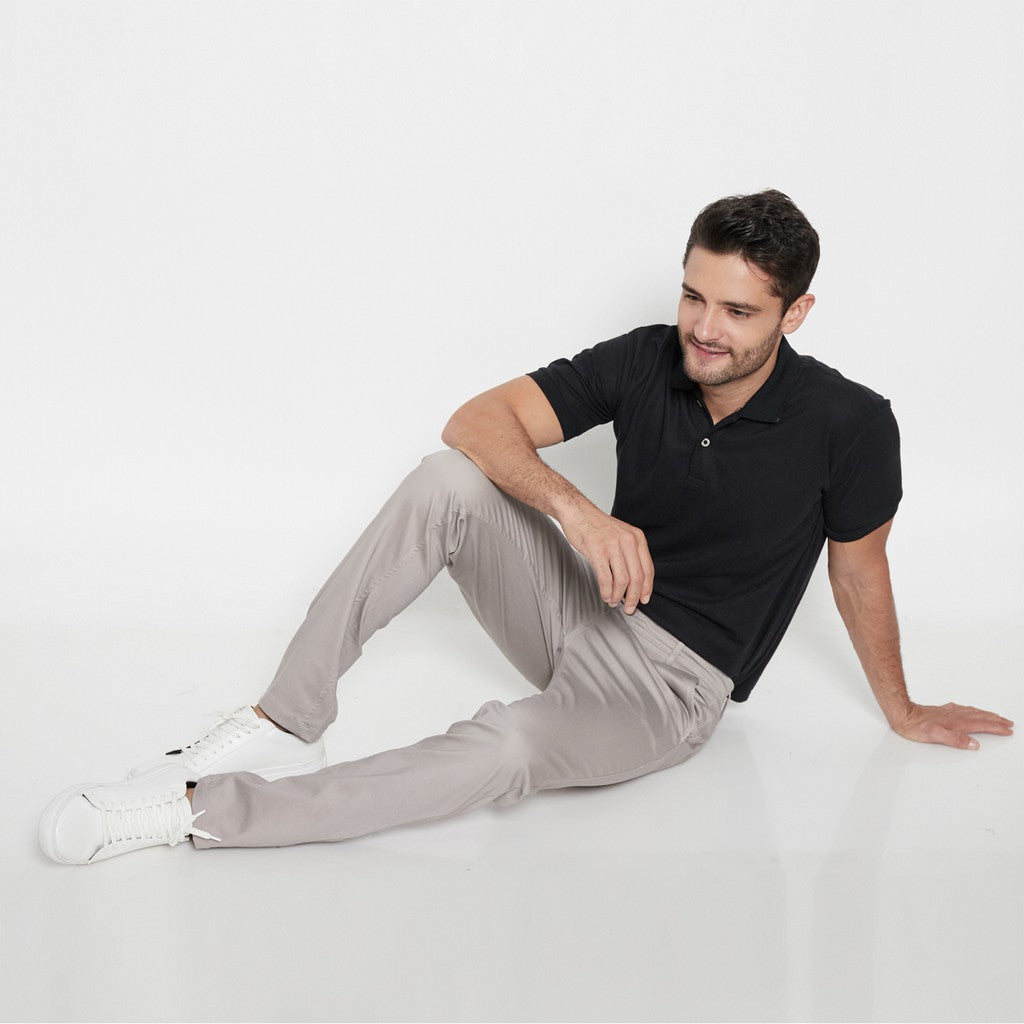 M231 Celana Panjang Pria Chino Pants Slim Fit Stretch Khaki C1088