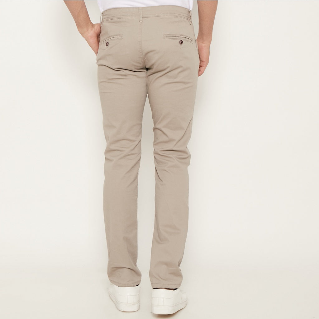 M231 Celana Panjang Pria Chinos Slim Fit Stretch Cream C1095