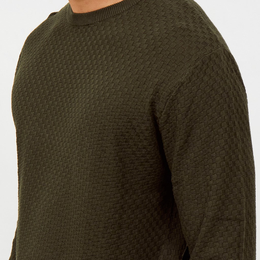 M231 Sweater Rajut Panjang Army 2142B