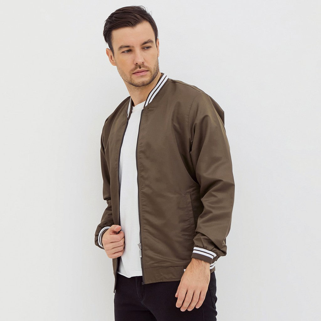 M231 Jaket Pria Bomber Taslan Panjang Army 2078C