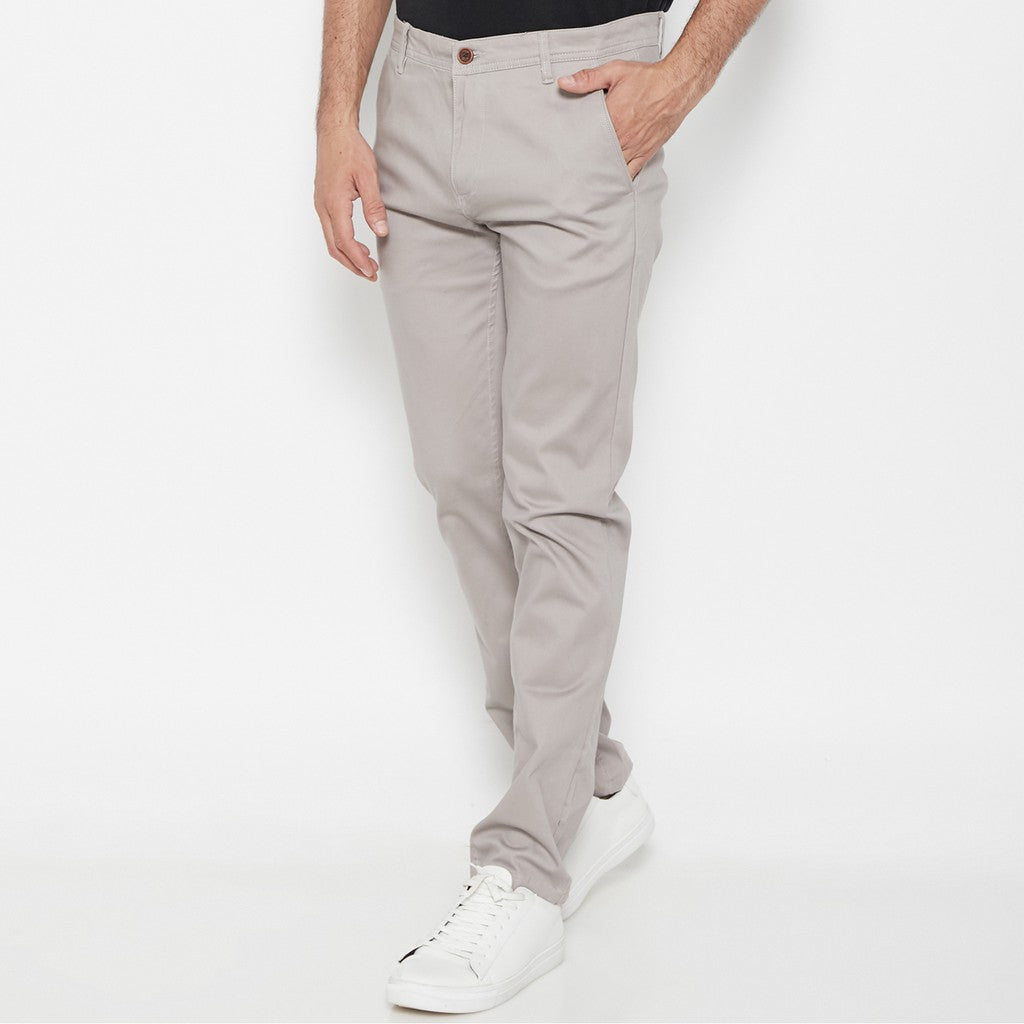M231 Celana Panjang Pria Chino Pants Slim Fit Stretch Khaki C1088