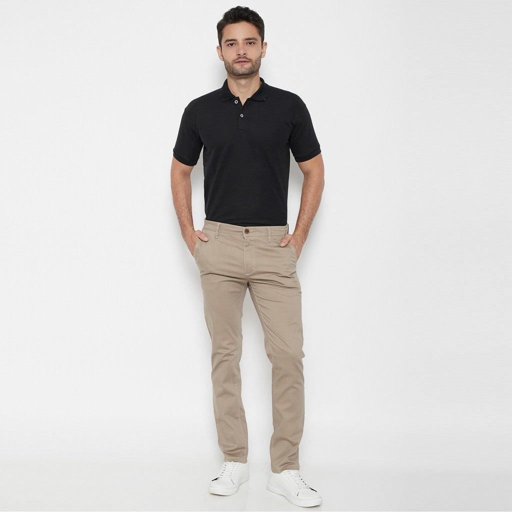 M231 Celana Panjang Pria Chino Pants Slim Fit Stretch Khaki C1093