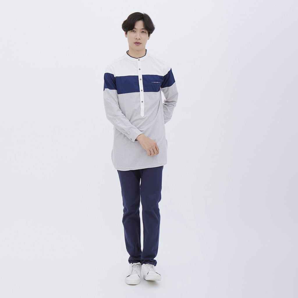 M231 Koko Kurta Pria Panjang Putih 1541A