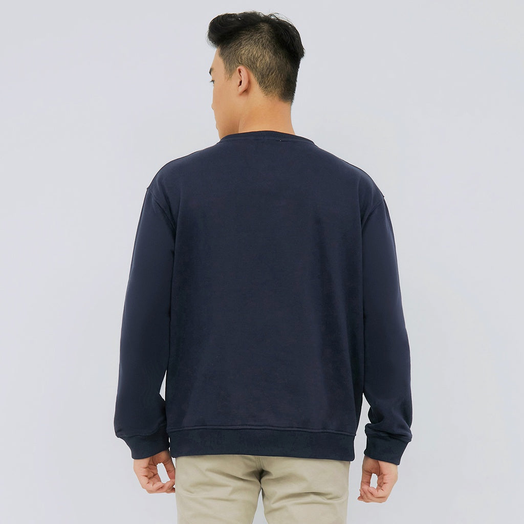 M231 Sweater Crewneck Panjang Navy 2220C