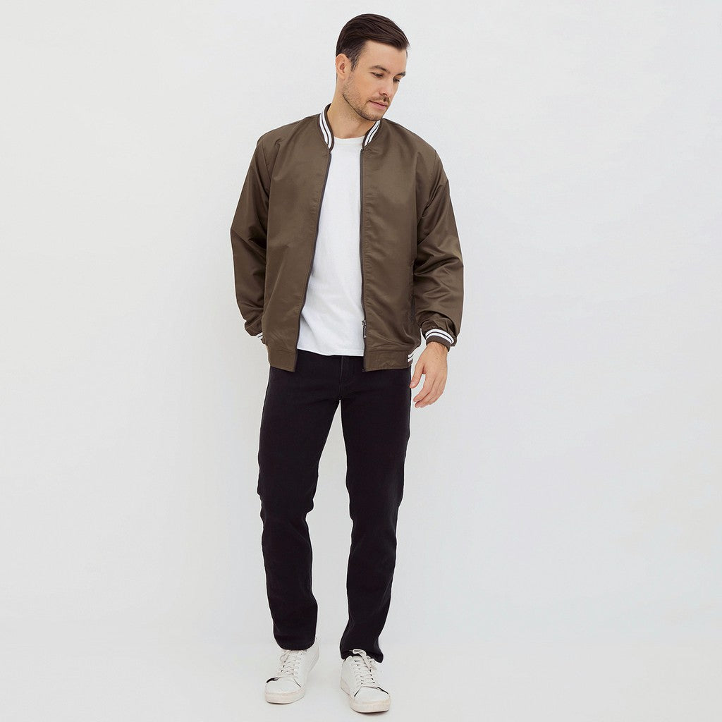 M231 Jaket Pria Bomber Taslan Panjang Army 2078C
