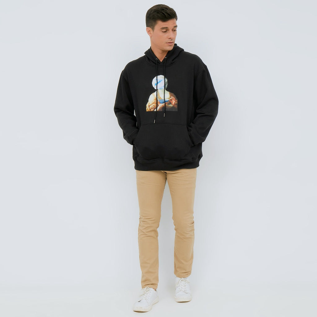 M231 Hoodie Vantage Panjang Hitam 2458A
