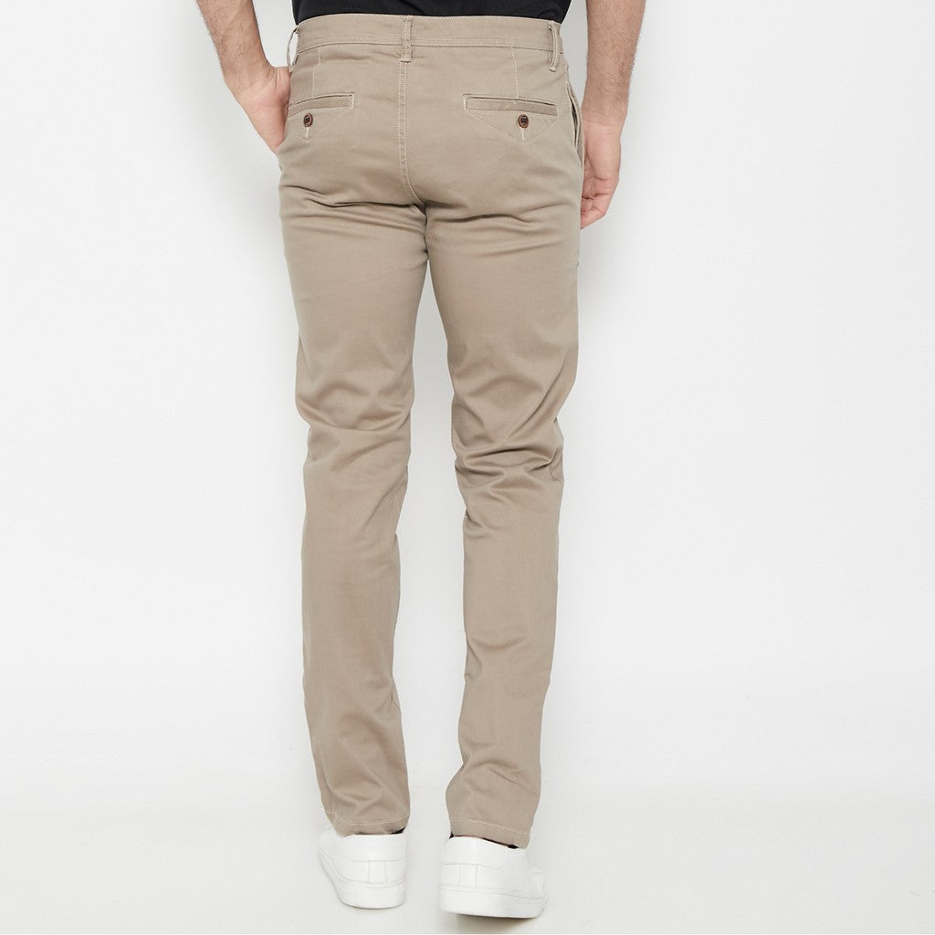 M231 Celana Panjang Pria Chino Pants Slim Fit Stretch Khaki C1093