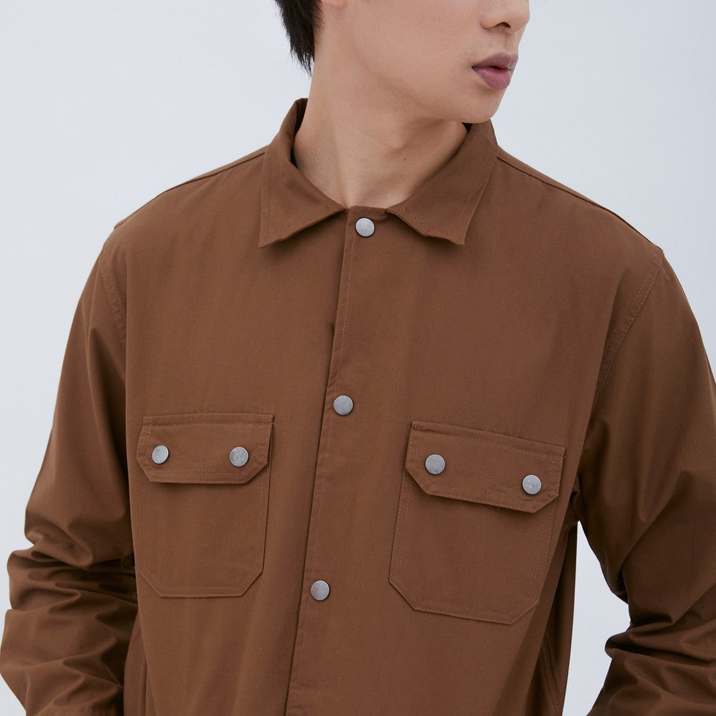 M231 Jaket Pria Coverall Panjang Coklat 1959C