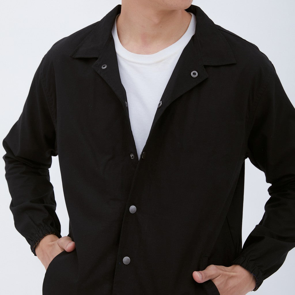 M231 Jaket Pria Coverall Panjang Hitam 1862F