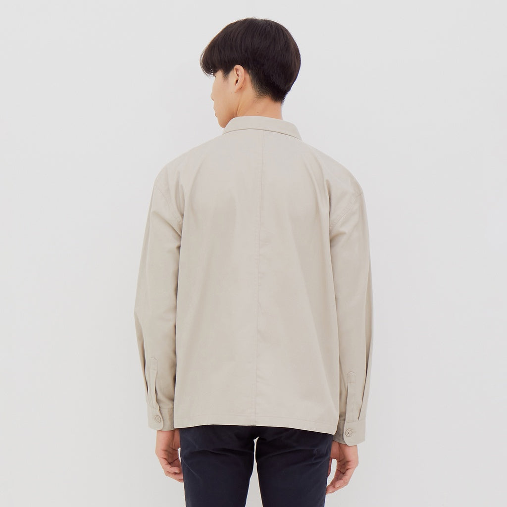 M231 Kemeja Jaket Pria Panjang Khaki 2269A