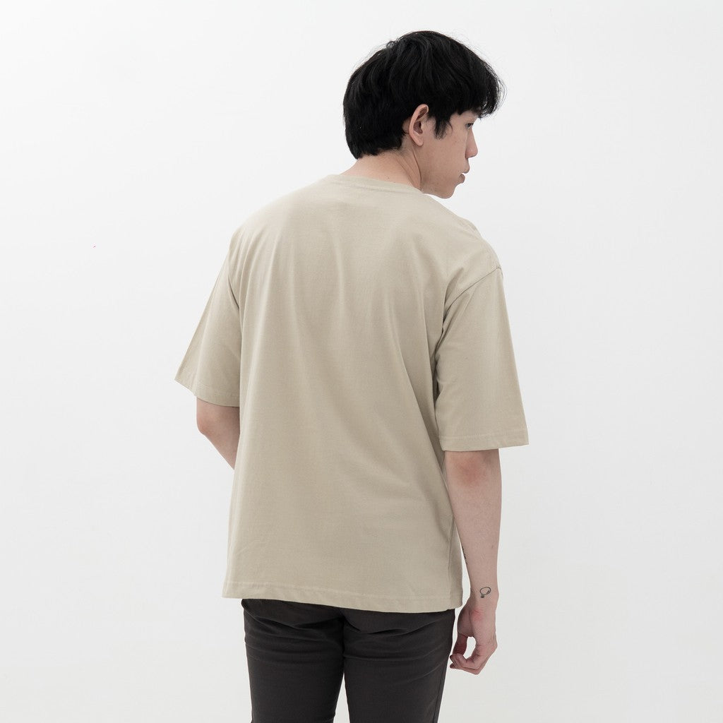 M231 T-Shirt Polos Oversized Pendek Khaki 1973H