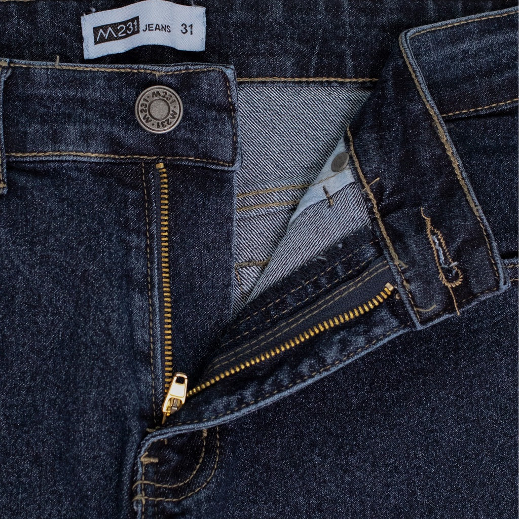 M231 Celana Panjang Jeans Denim Pria Dark Blue C1170