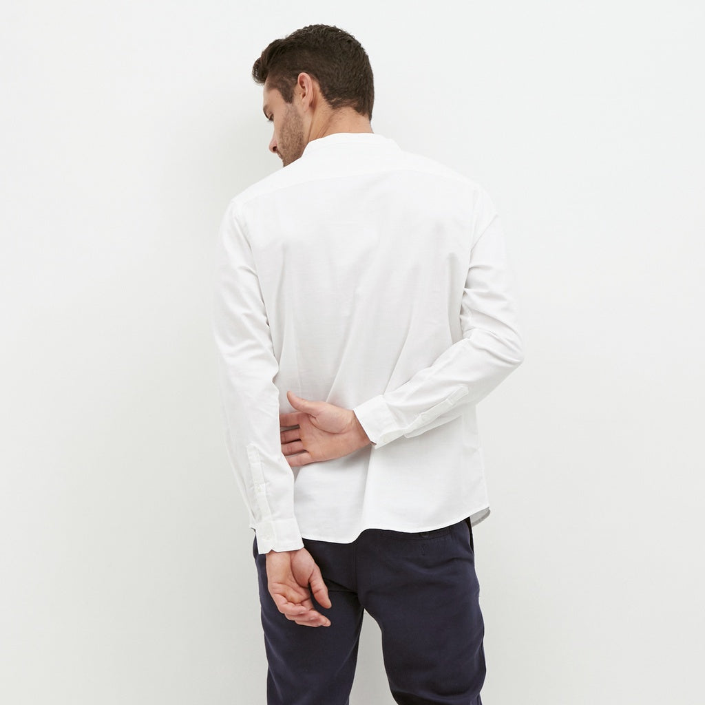 M231 Kemeja Pria Shanghai Polos Soft Twill Panjang Putih 1971H