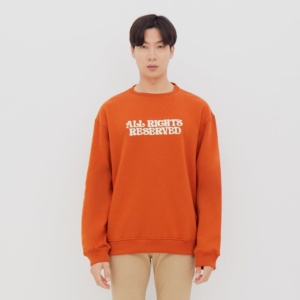 M231 Sweater Crewneck Panjang Terracotta 2220A