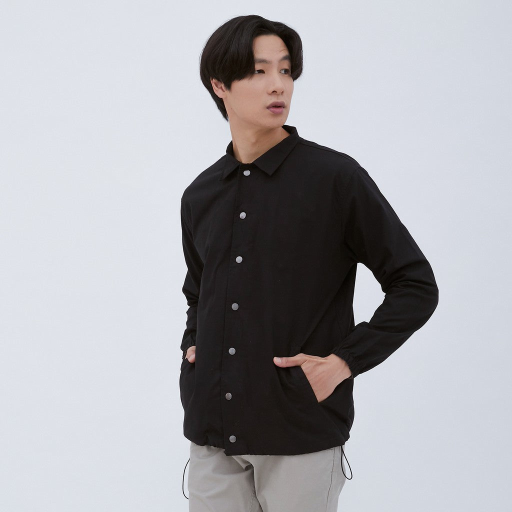 M231 Jaket Pria Coverall Panjang Hitam 1862F