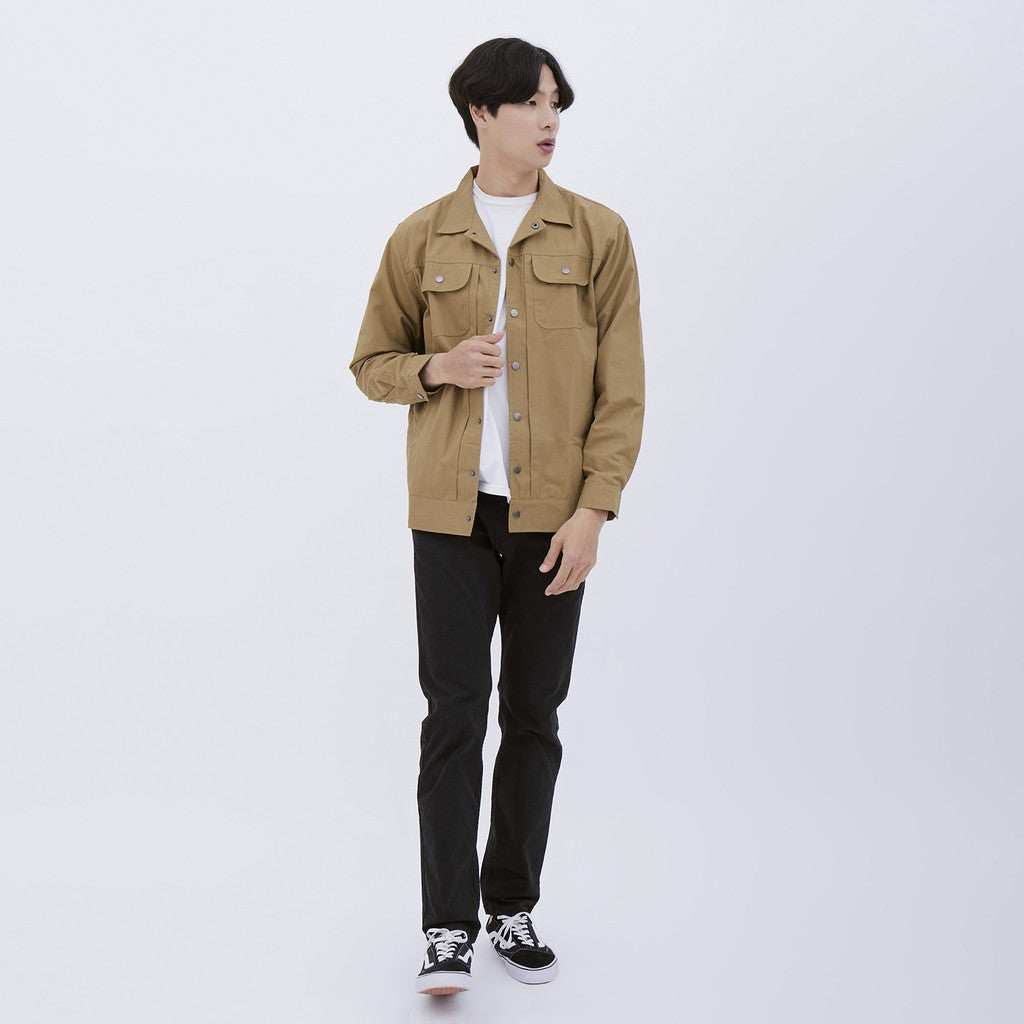 M231 Jaket Pria Coverall Panjang Olive 1877C