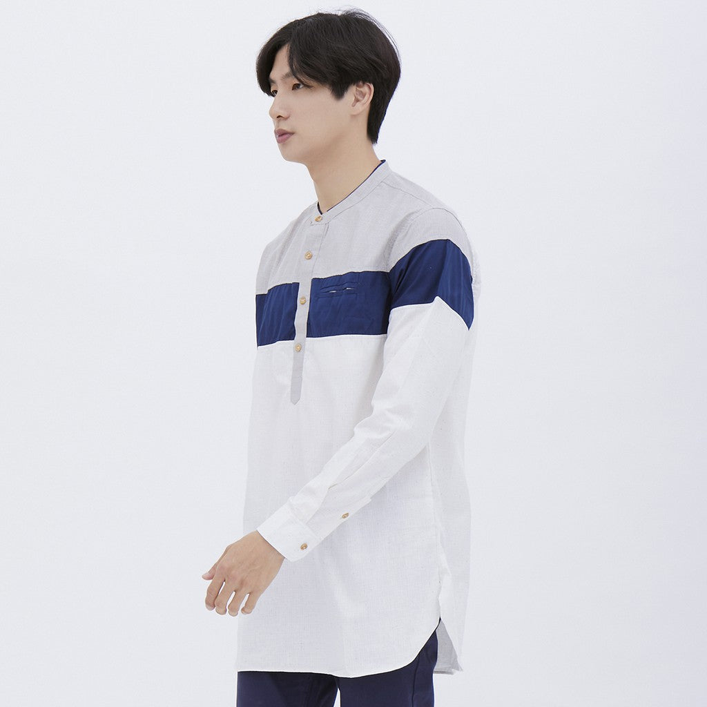 M231 Koko Kurta Pria Panjang Abu 1541B