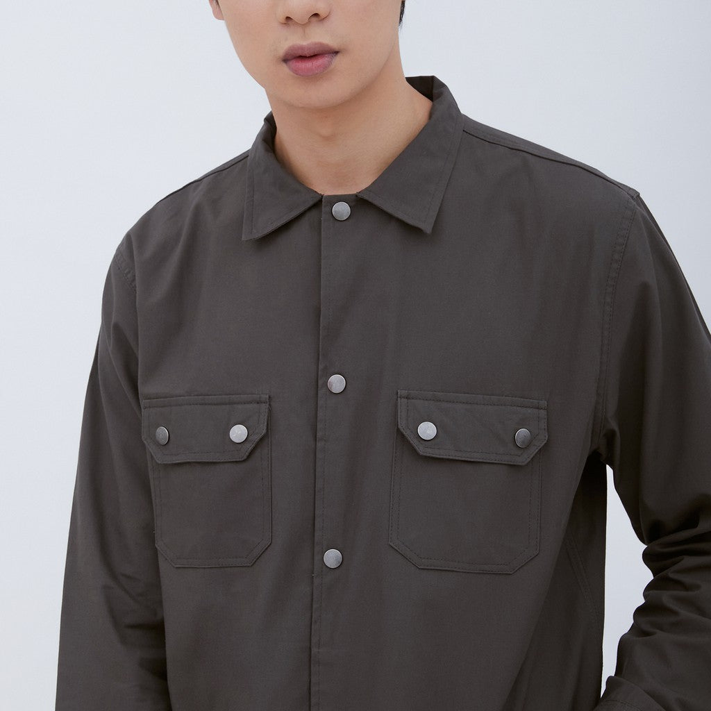 M231 Jaket Pria Coverall Panjang Abu 1959D