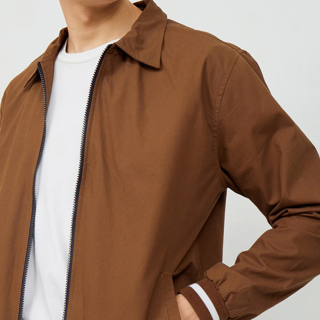 M231 Jaket Pria Canvas Panjang Coklat 1863C