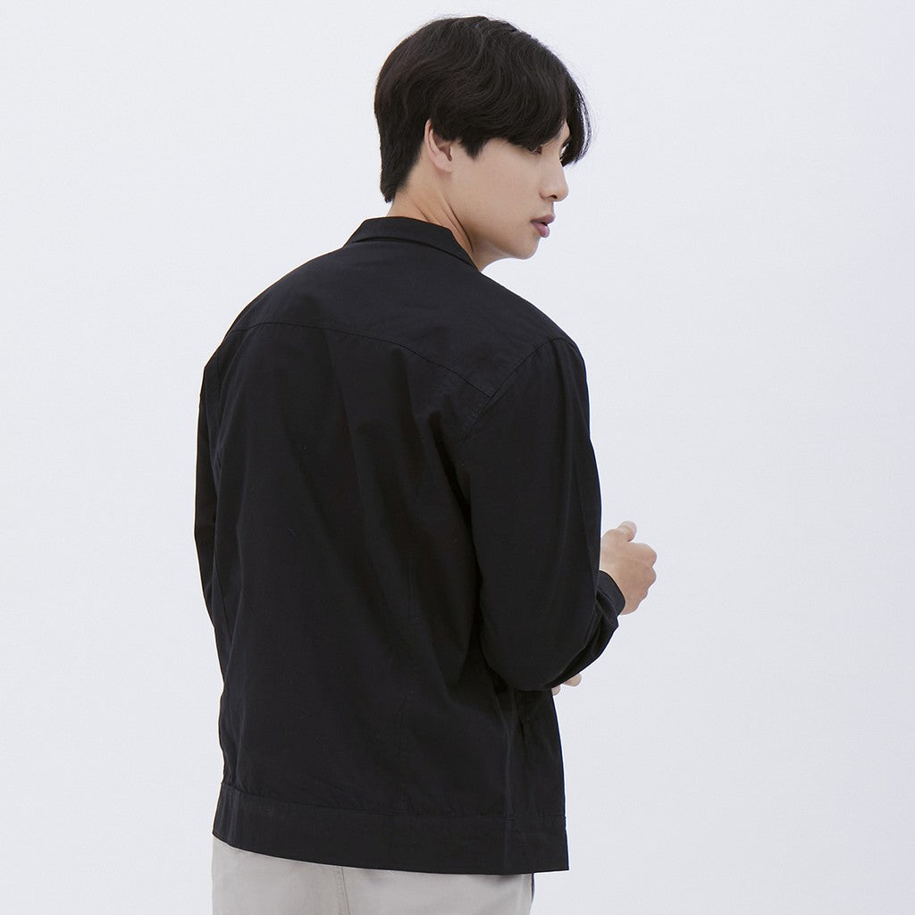 M231 Jaket Pria Coverall Panjang Hitam 1877B