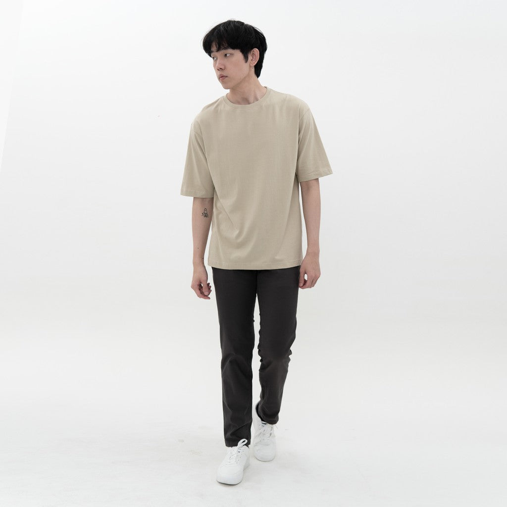 M231 T-Shirt Polos Oversized Pendek Khaki 1973H
