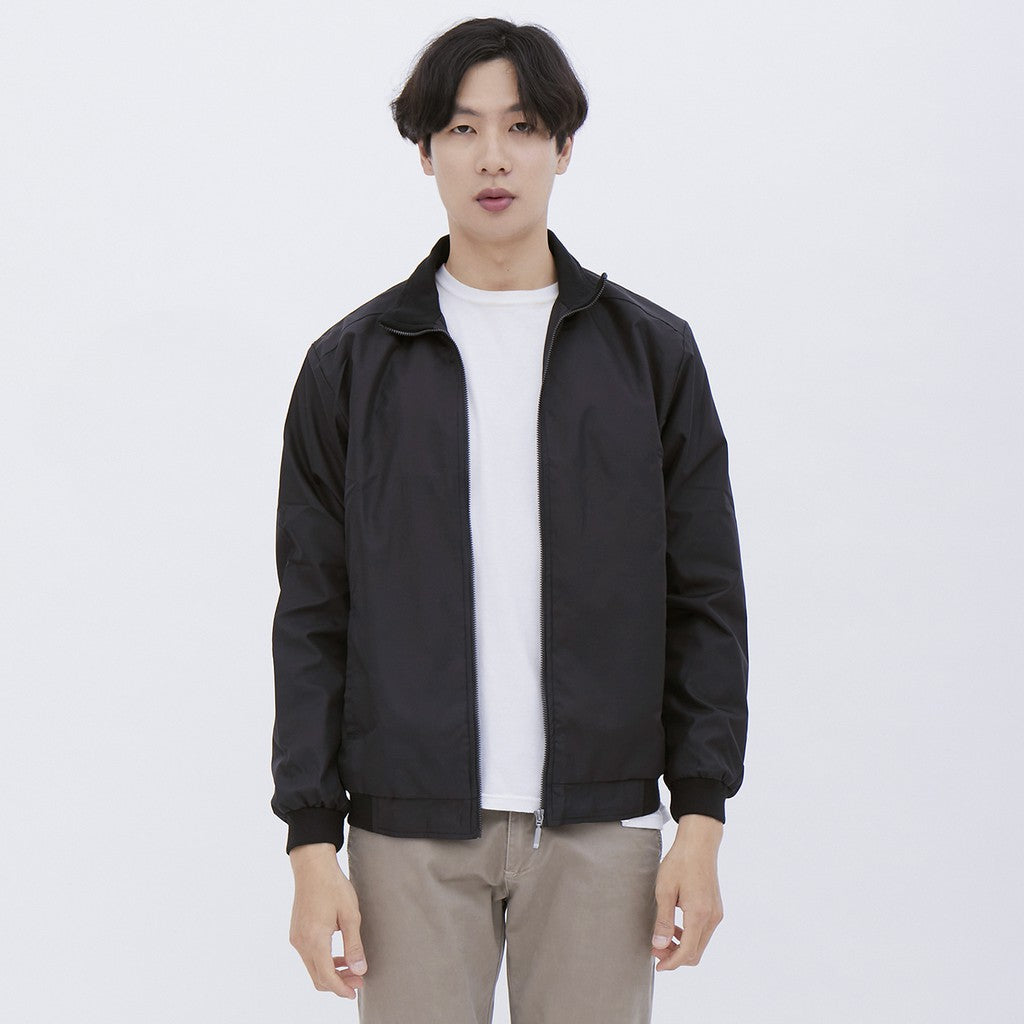 M231 Jaket Pria Taslan Harrington Panjang Hitam 1756B
