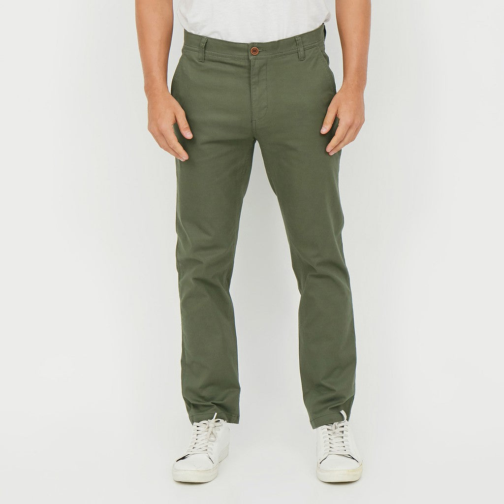 M231 Celana Panjang Pria Chinos Slim Fit Stretch Army C1141