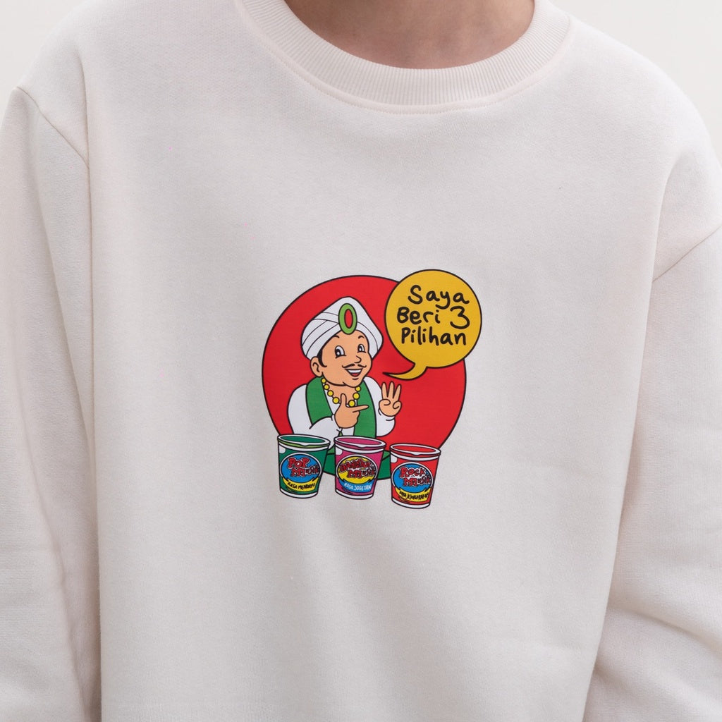 M231 x Hari Merdeka Sweater Crewneck Panjang Cream 2319B