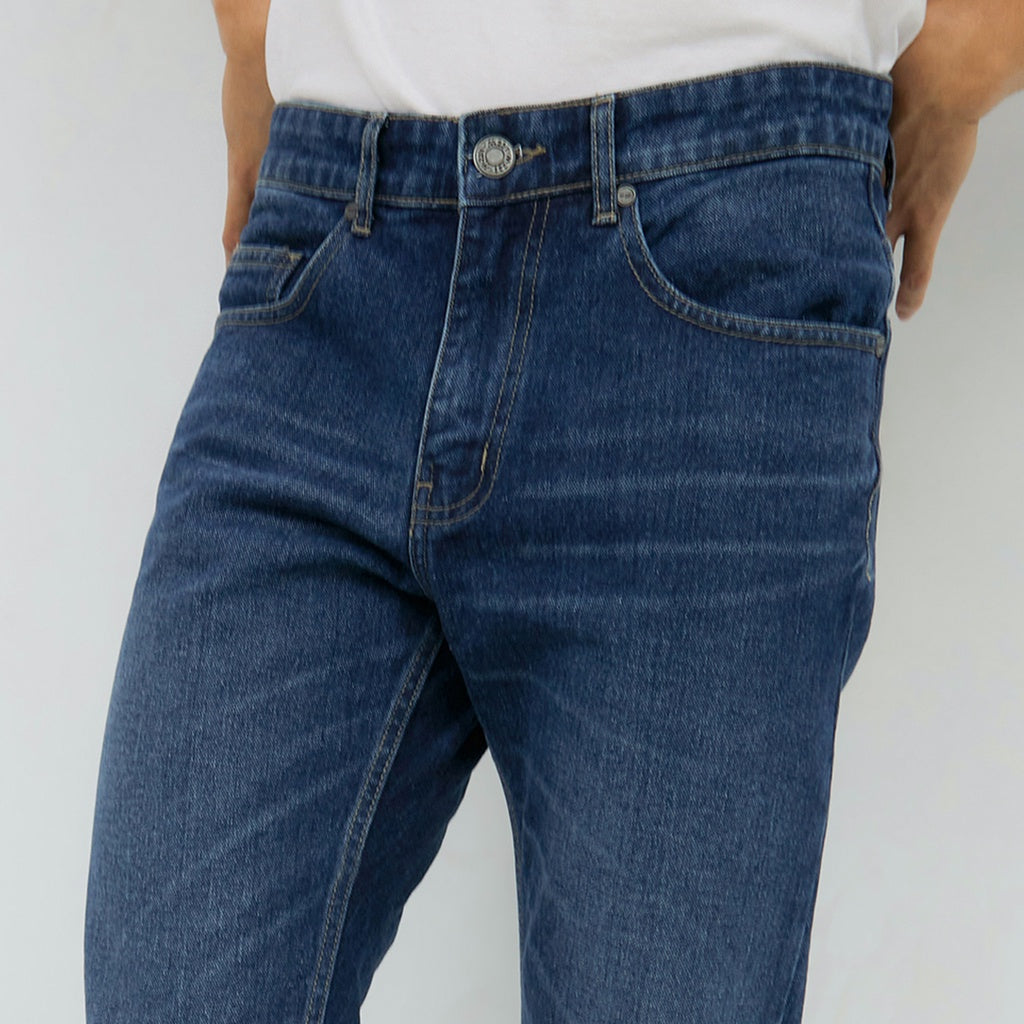 M231 Celana Panjang Jeans Denim Pria Stone Wash C1165