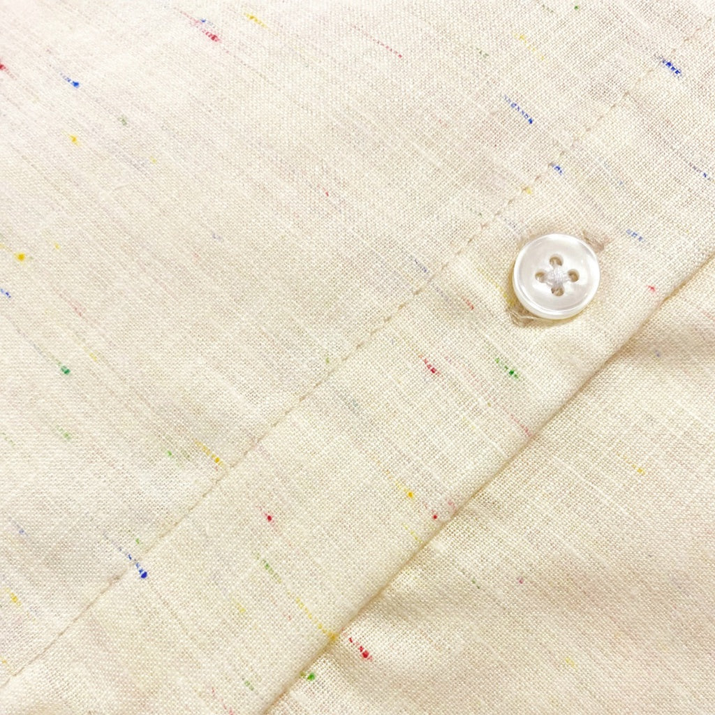 M231 Kemeja Pria Shanghai Bertekstur Panjang Cream 2373B