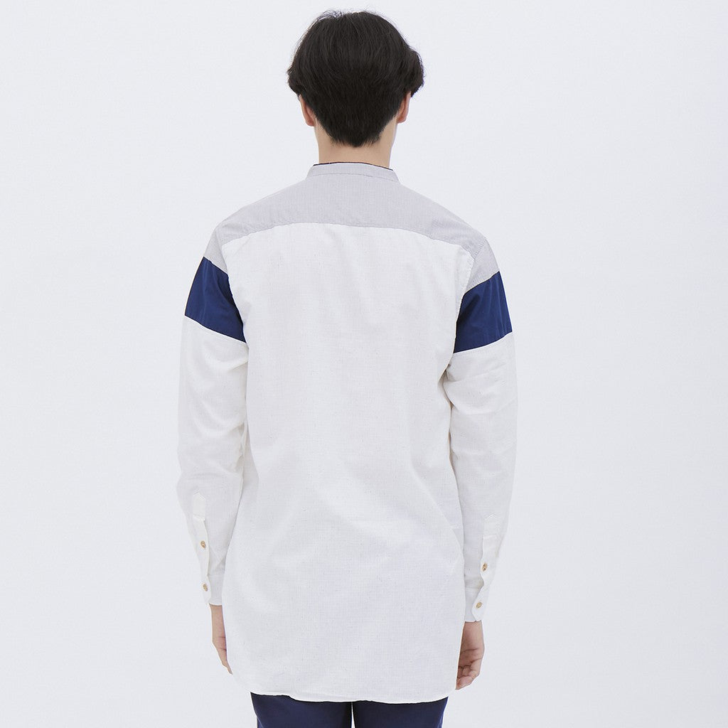 M231 Koko Kurta Pria Panjang Abu 1541B