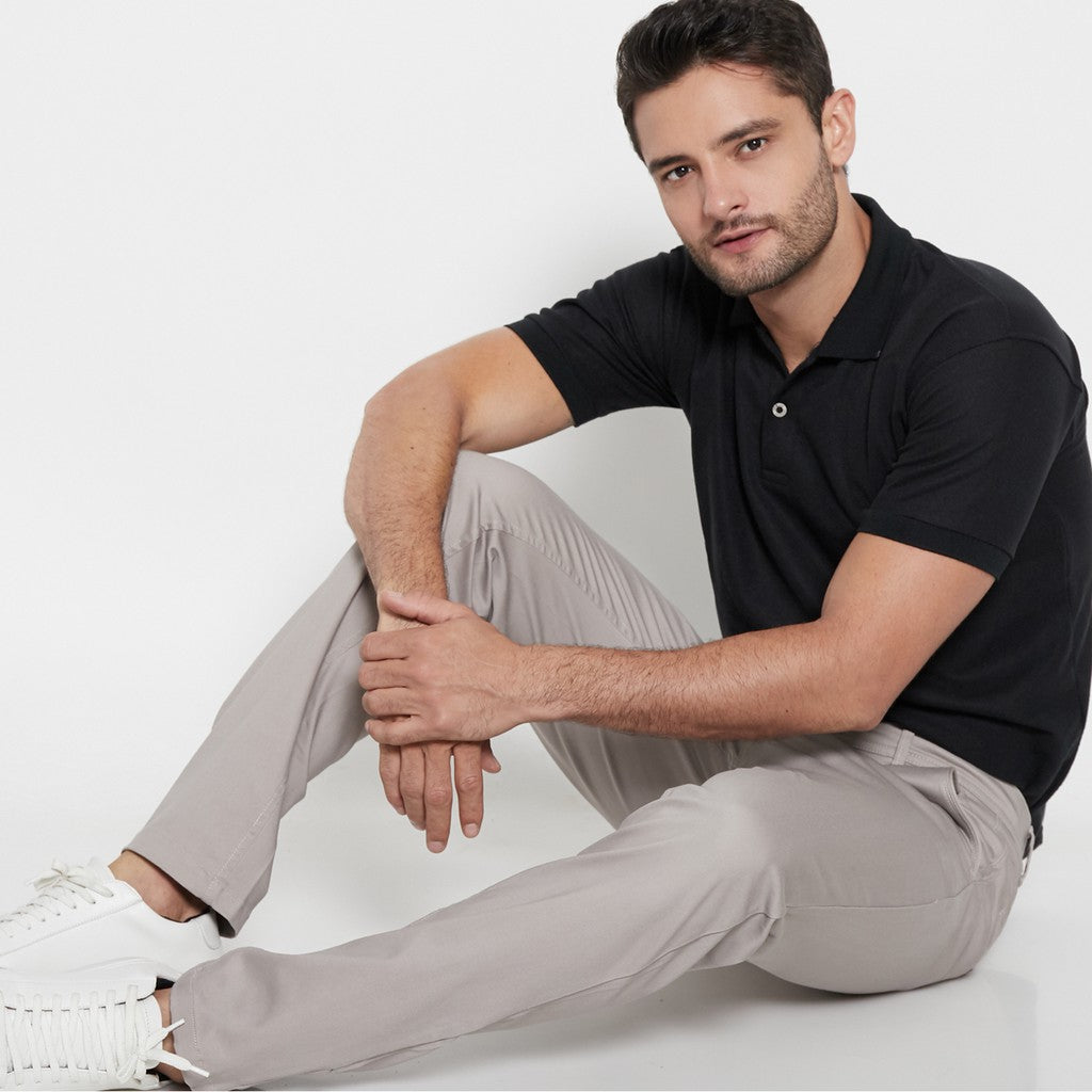 M231 Celana Panjang Pria Chino Pants Slim Fit Stretch Khaki C1088