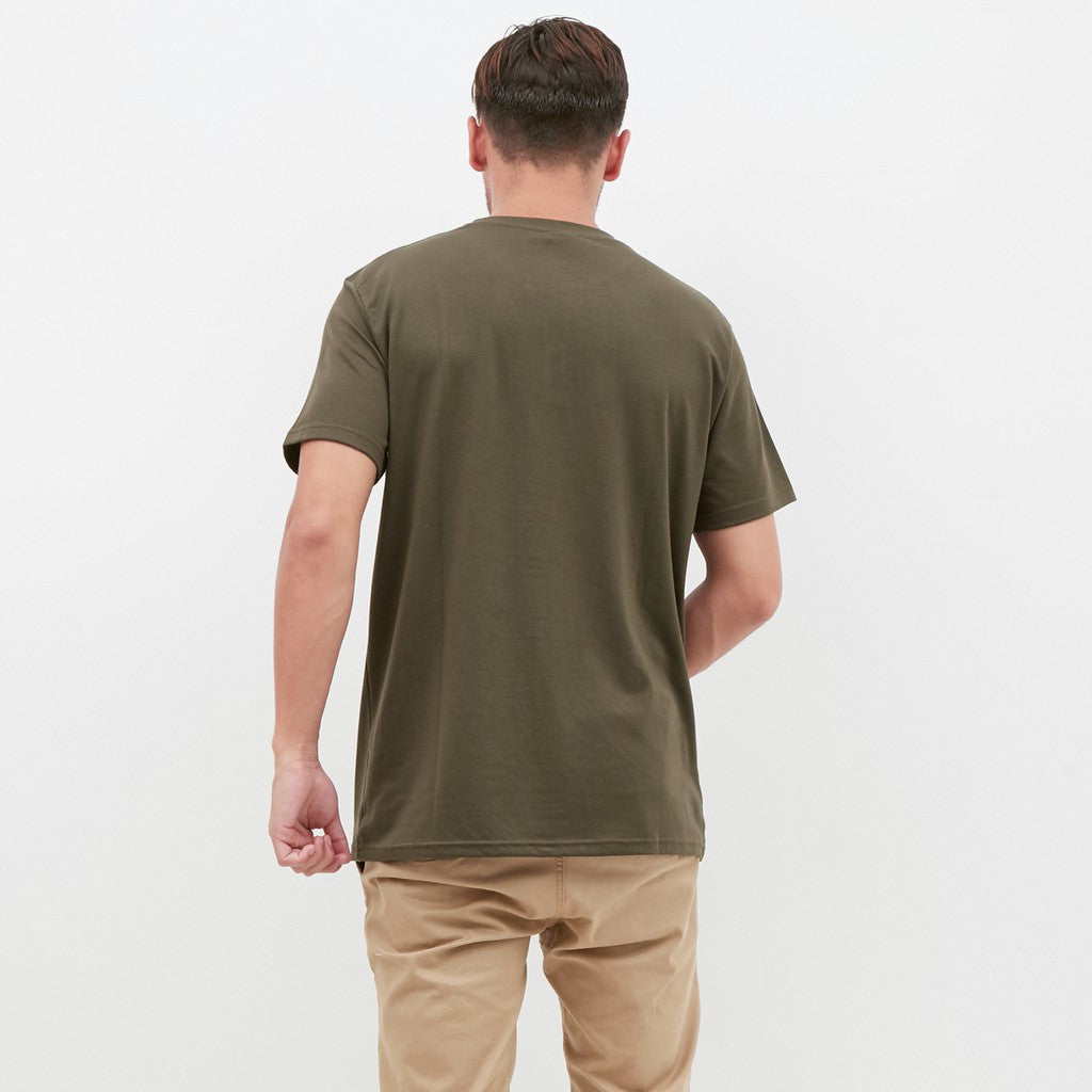 M231 T-Shirt Polos Kancing Pendek Warna Army 1835J