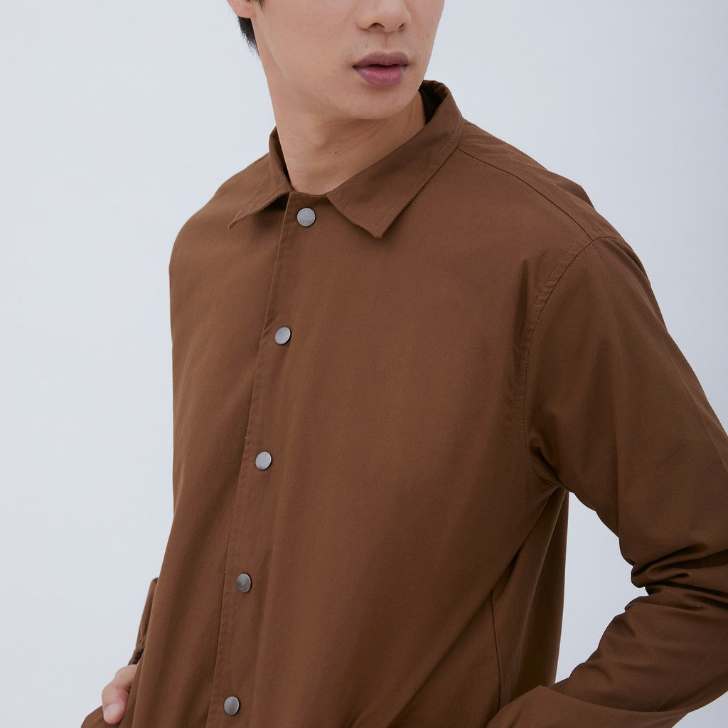 M231 Jaket Pria Coverall Panjang Coklat 1862C