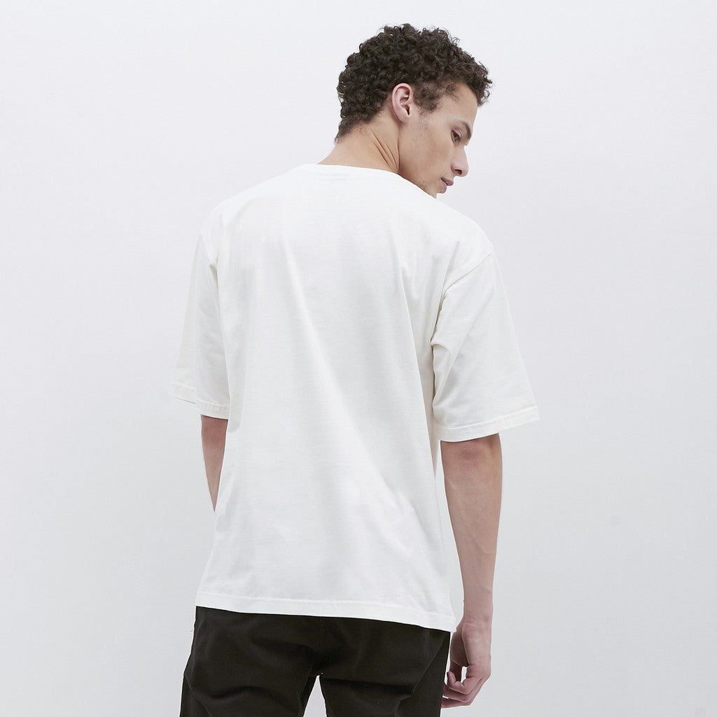 M231 T-Shirt Polos Oversized Pendek Warna Putih 1973E