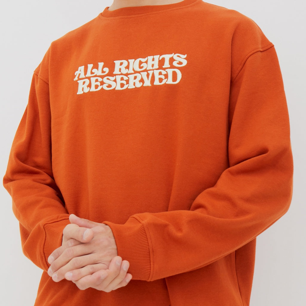 M231 Sweater Crewneck Panjang Terracotta 2220A