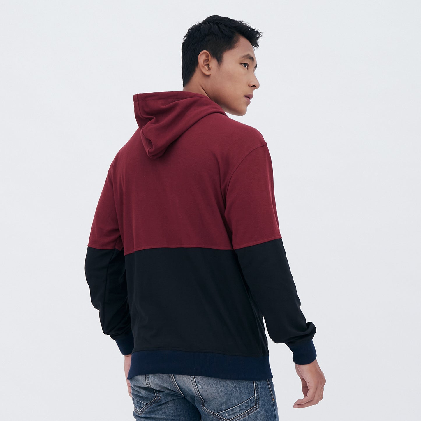 M231 Pullover Sweater Hoodie Maroon 1967A