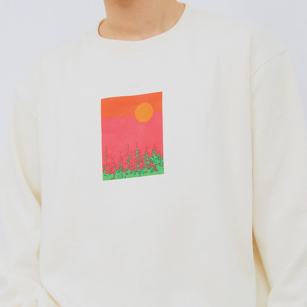 M231 Sweater Crewneck Vantage Panjang Broken White 2392B