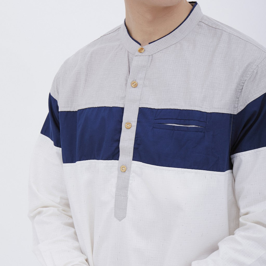 M231 Koko Kurta Pria Panjang Abu 1541B