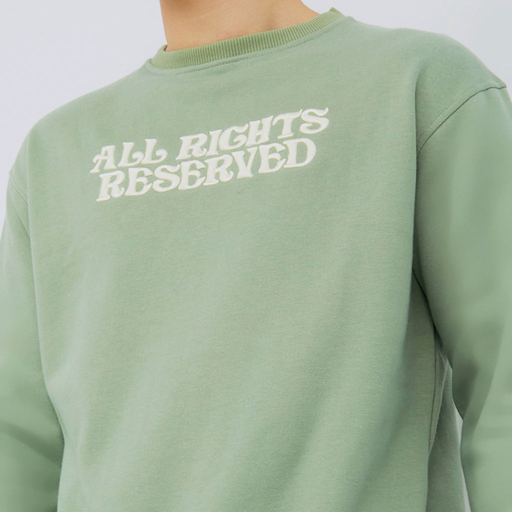 M231 Sweater Crewneck Panjang Sage Green 2220E